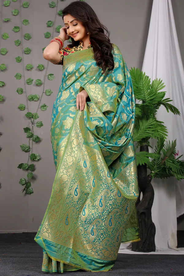 GREEN_ZARI_WORK_PATOLA_SILK_SAREE